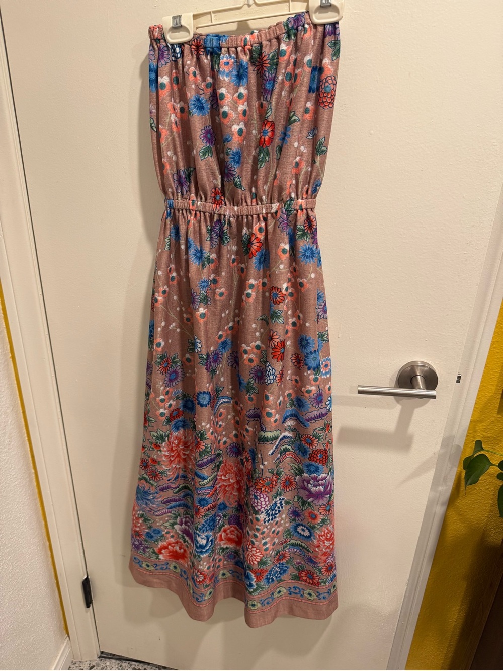 Vintage floral tube top dress